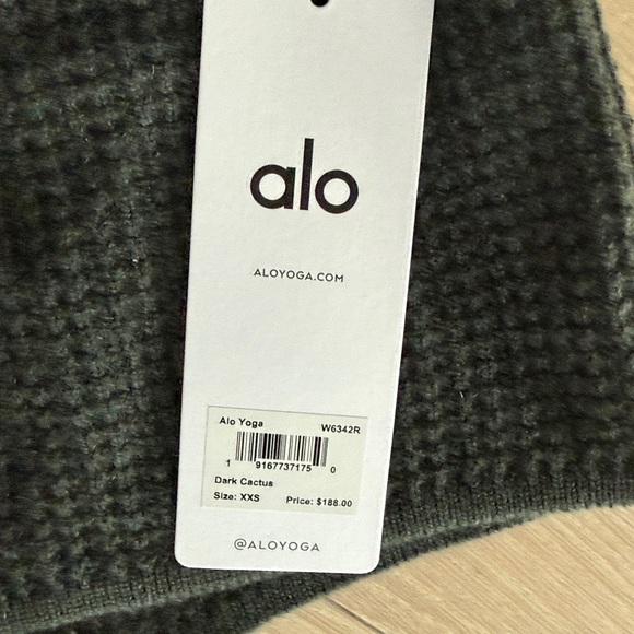 Alo Cashmere Short Size XXS Green - Picture 2 of 4